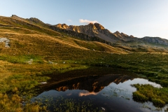 Alba dal lago del Baldiscio