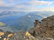 Panorama dal Pizzo Stella guardando verso Fraciscio.